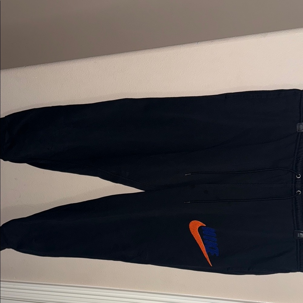 Nike Black Joggers with Vibrant Logo